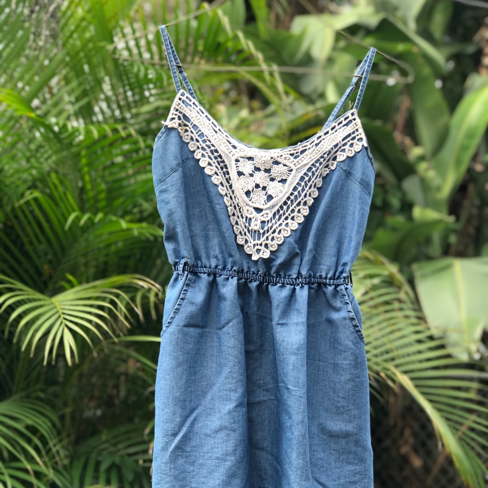 Tunic length Denim shirt